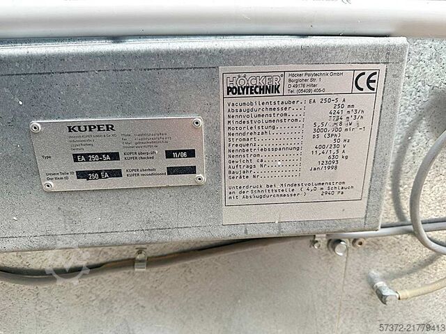 Ekstraksiyon sistemi Höcker Polytechnik EA 250-5A