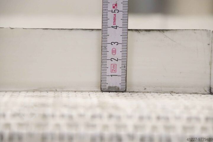 Eğimli konveyör bandı 12 m/dak Edelstahl 5040 x 455 mm