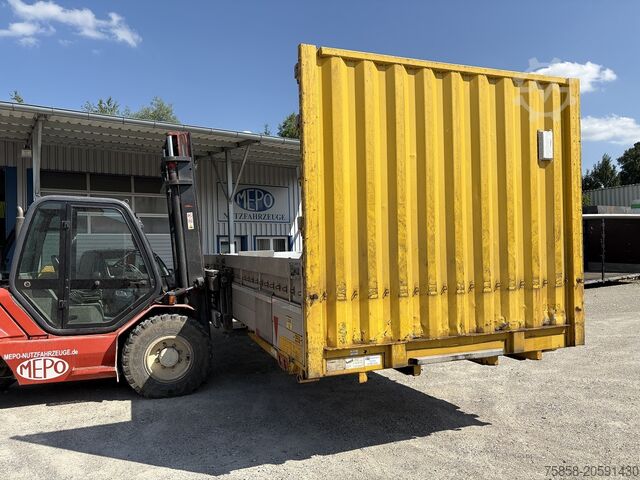 Intercambiar cuerpo abierto Krone Baustoff Wechselbrücke 7,45m Türen