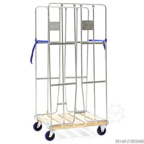 Contentores rolantes usados, com 2 lados laterais com paredes de fixação + 2 cintas de amarração, C: Kruizinga 1812HHB688017GB