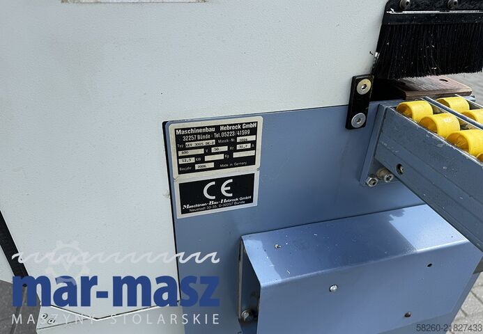Gereviseerde kantenaanlijmmachine HEBROCK AKV 3005DK-F zarabianie naroży, wstępny frez