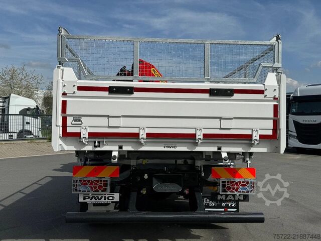 Ανατροπή 3 όψεων MAN TGM 18.320 4x2 BB 3-Seiten Krankipper Palfinger