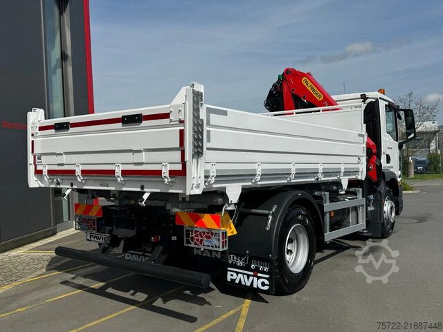 Ανατροπή 3 όψεων MAN TGM 18.320 4x2 BB 3-Seiten Krankipper Palfinger