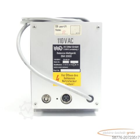 Dittel component Dittel BM 2000 Balance - Meßgerät SN:239-5219