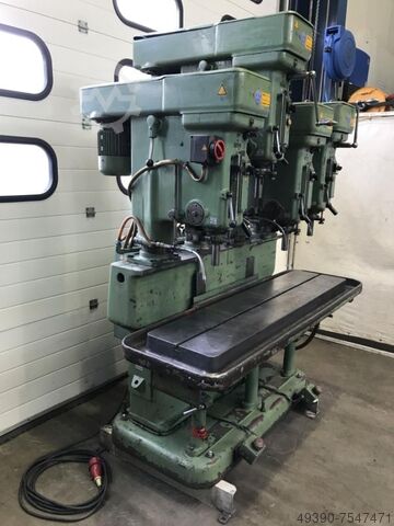 Reihenbohrmaschine mit 4 Stationen MK2, Tischbohrmaschine, Säulenbohrmaschine, Bohrautomat WEBO B 20