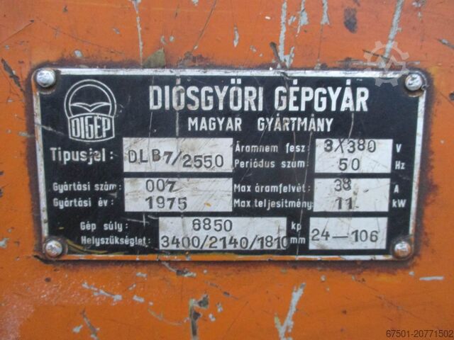 Hydrauliczna nożyca gilotynowa DIGEP DLB 7/2550 (3390)