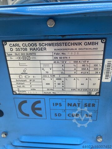 Lasapparaat Cloos GLC 503 Quinto