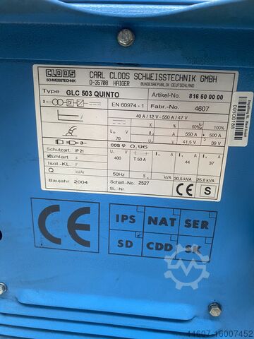 Lasapparaat Cloos GLC 503 Quinto