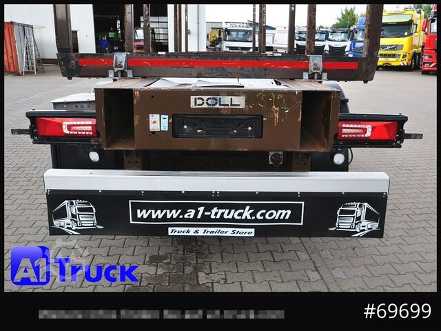 Semirremolque de troncos DOLL H3L-14XL Holz Tele, Lenkachse 275 tkm.