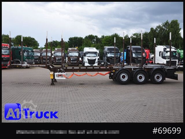 Semirremolque de troncos DOLL H3L-14XL Holz Tele, Lenkachse 275 tkm.