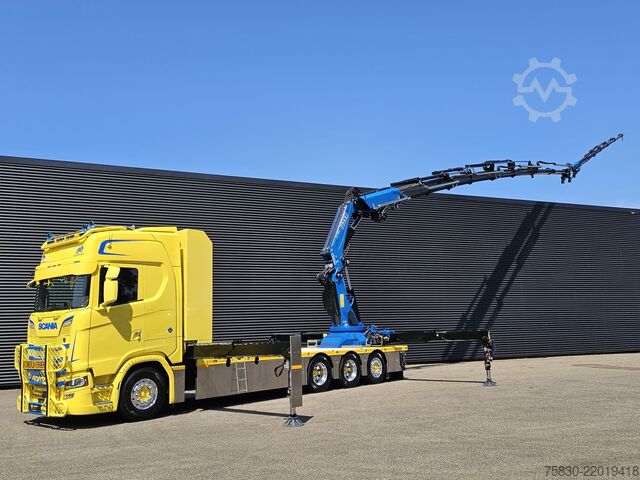 Darus teherautó Scania S580 V8 / 8x4 / FASSI 115 t/m CRANE / RETARDER