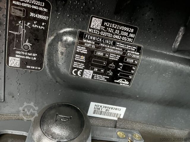 LPG Forklifts Linde H18T-01