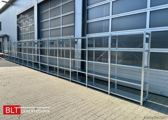 Modulaire plank ca. 60,06 lfm. Fachbodenregale META H: 200 cm , T: 40 cm , 150 kg pro Ebene