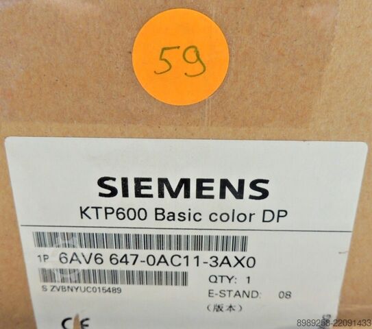 Základní panel Siemens KTP600 Basic Color DP