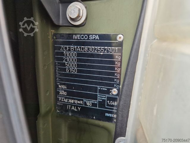 Autocarro con cassone fisso IVECO Eurocargo ML100E22WM-BW 4x4 Pritsche L-Haus Bett