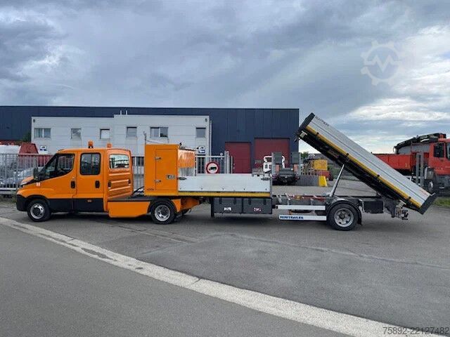 Iveco Daily 40C21 / Ελκυστήρας με ανατρεπόμενο ημιρυμουλκούμενο / Euro 5 Iveco Daily 40C21 / SZM Mit Auflieger Kipper /Eu5