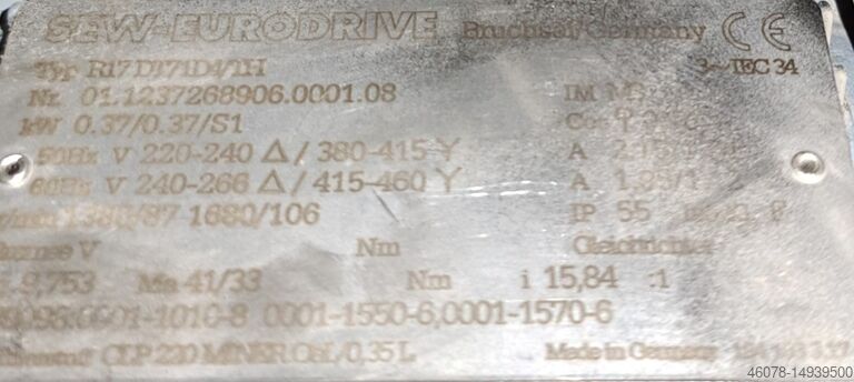 Belt conveyor Transnorm 2600-600-500