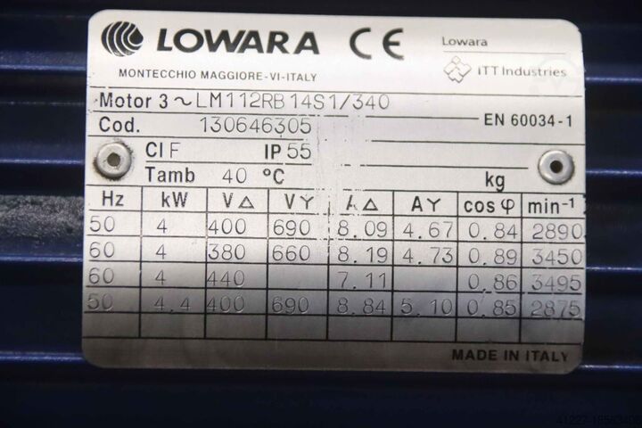 Kreiselpumpe Hochdruckpumpe 4 kW Lowara SV809F40T