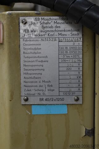 Wiertarka promieniowa WMW HECKERT BR 40/2 x 1250