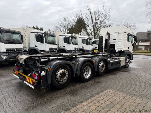 Kiepwagen MAN TGS 35.420 8X2-6 Haken/ Silo M-TEC HLS 20
