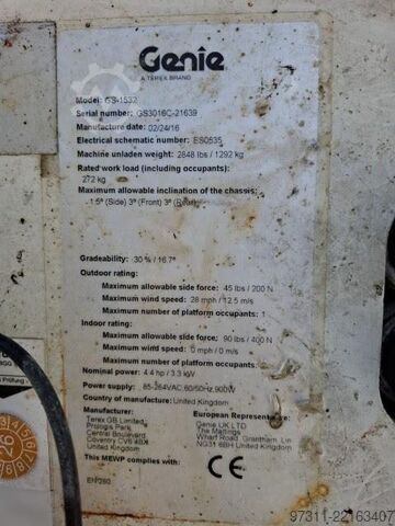 Sakselevator Genie GS-1532