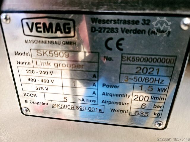 Urządzenie do grupowania kiełbas Vemag SK5909, 712