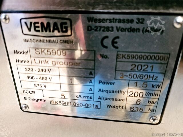 Urządzenie do grupowania kiełbas Vemag SK5909, 712