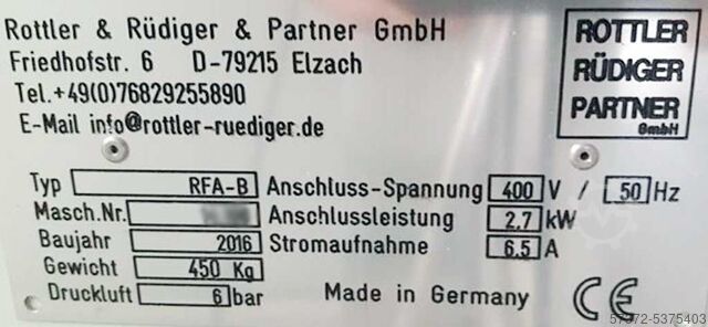 Distanční rámová výplň Rottler & Rüdiger RFA-B