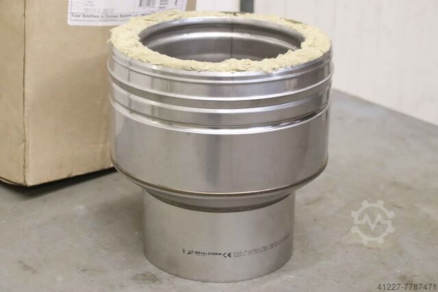 Uitlaatpijp overgangsstuk roestvrij staal Metaloterm ADAS Ø 20 cm PN91564 0914