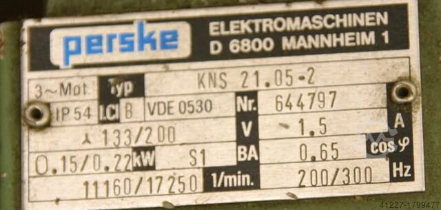 Motor para borde de máquinas de elaboración de fresado Perske KNS 21.05-2