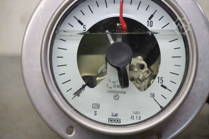 Kontak cihazlı basınç göstergesi Wika 233.50.100 16 bar