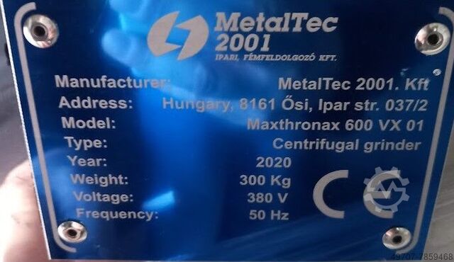 Lineární vibrační podavač, třídič Metaltec Maxthronax 600VX01