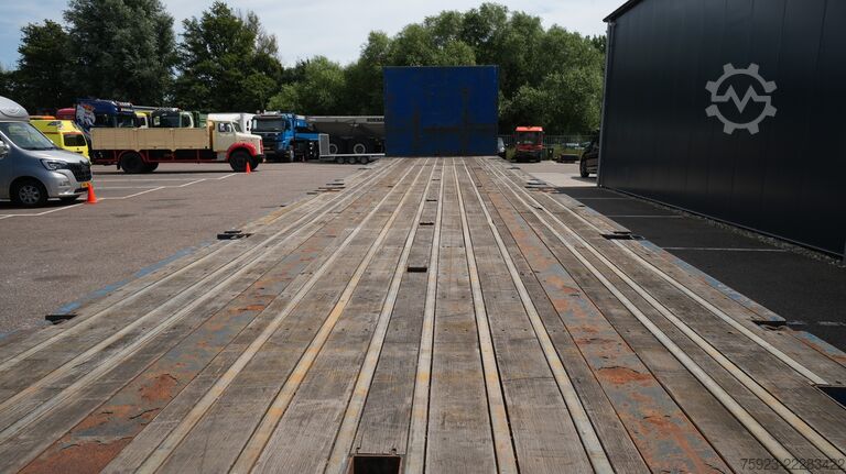 Platform aanhanger Pacton 3 axle Flatbed trailer with twistlocks mega