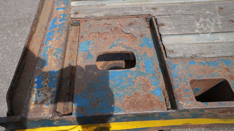 Platform aanhanger Pacton 3 axle Flatbed trailer with twistlocks mega
