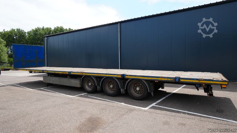 Platform aanhanger Pacton 3 axle Flatbed trailer with twistlocks mega