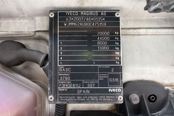 Tracteur routier standard IVECO S-Way 490 4x2