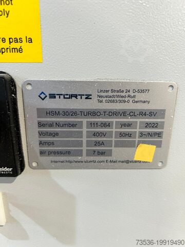 Komplet produktionslinje Stuertz HSM-3026-TURBO-T-DRIVE-CL-R4-SV
