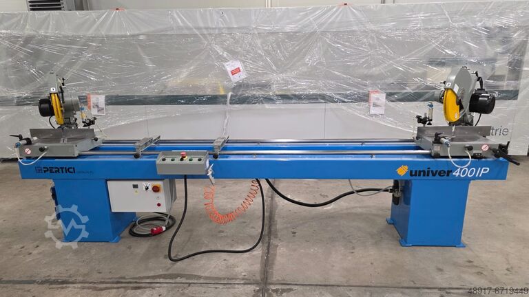 Serra de meia-esquadria dupla para alumínio ou PVC Pertici 400 IP