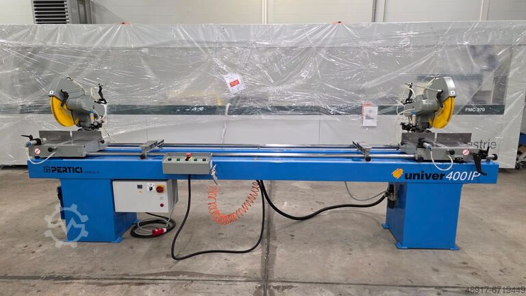 Serra de meia-esquadria dupla para alumínio ou PVC Pertici 400 IP