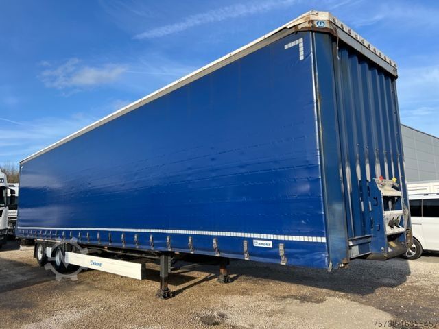 Naczepa otwarta z plandeką KRONE Megatrailer/Hubdach/Schiebeplane/Edschaverdeck