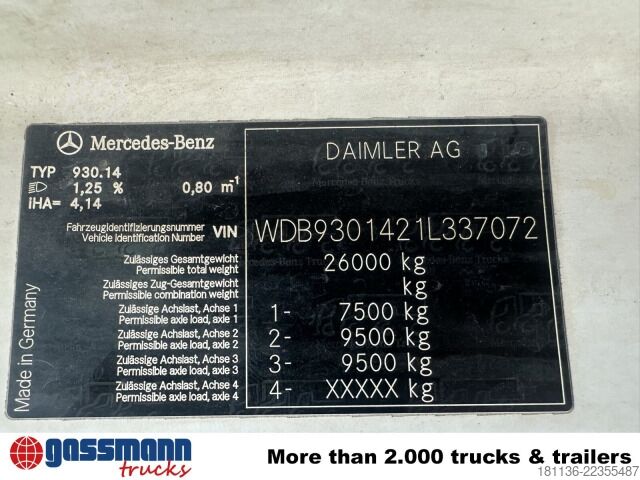 Betonpompwagen Mercedes-Benz Actros 2636 6x4, Betonpumpe Schwing Stetter