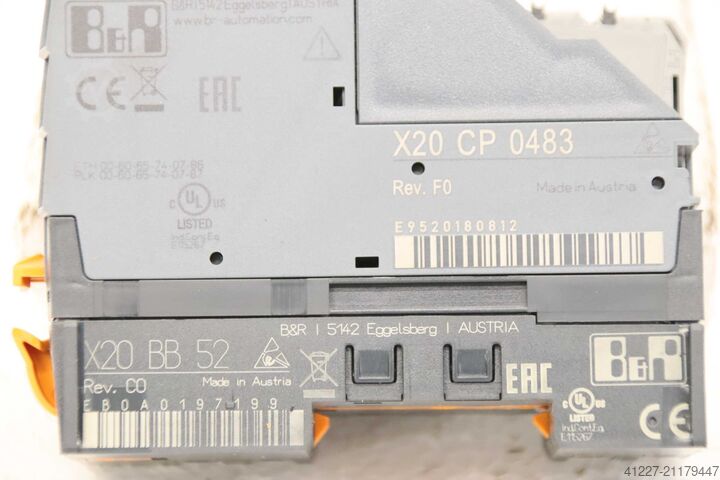 Servo-controllere B&R X20 CP 0483  X20 BB 52