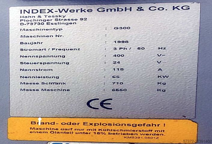 Centro di tornitura e fresatura CNC Index G250/G300