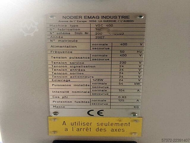 CNC-Vertikalna Strug EMAG VSC 400