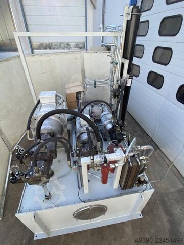 Hydraulikaggregat med hydraulikpumpe med 3 motorenheder op til 90 kW, op til 350 bar, hydraulikaggre PARKER PV180, PV046, PV016, T6CC, AP180EM, A4ES0