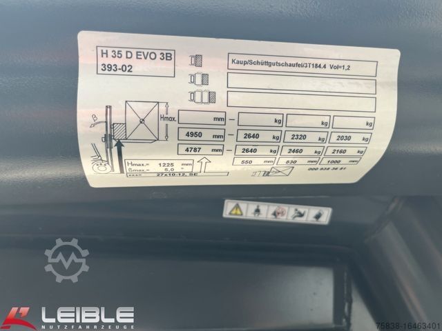 Voorlader vorkheftruck LINDE H35D EVO 3B*Duplexmast*Vollkabine*2.256h*