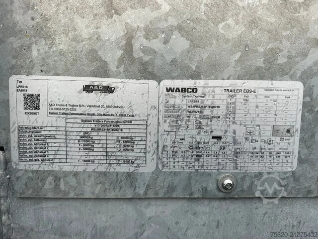 Semi-dieplader A&D BELGIE 2 ASSER SEMIE HYDRAULISCH GESTUURD