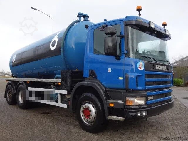 Suction vehicle Scania P114-340 16000 LITER VACUUM TOILET TRUCK,MANUAL...