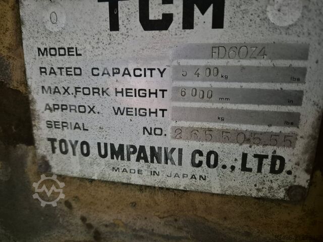 Carretilla elevadora TCM FD60Z4