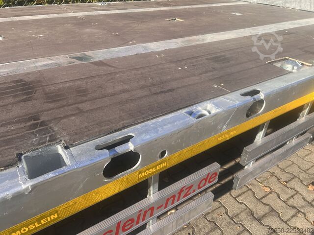 Åben trailer Möslein T 3 Plato 10 m  3 Achs Jumbo- Plato- Anhänger 10 m, Mega